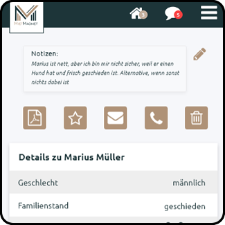 Notizen zu Bewerber erstellen
